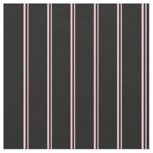 Tissu Motif rose et noir à rayures/à rayures