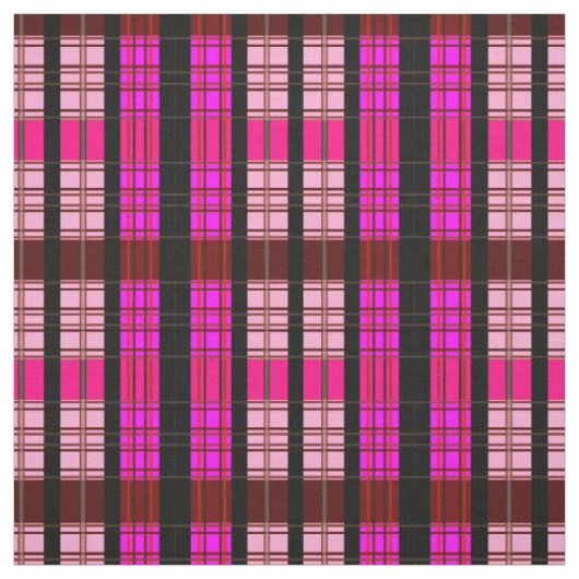 Tissu Motif rose et rouge (Échantillon)