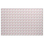 Tissu Motif rose et Turquoise (Yard)