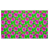 Tissu Motif Rose Fuchsia Pink (Fat Quarter)