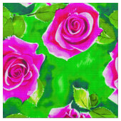 Tissu Motif Rose Fuchsia Pink (Fermer)