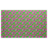 Tissu Motif Rose Fuchsia Pink (Yard)