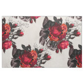 Tissu Motif Rose gothique rouge (Fat Quarter)