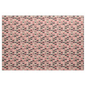Tissu Motif rose moderne de la moitié du siècle (Fat Quarter)