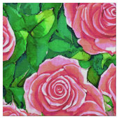 Tissu Motif Rose rose (Fermer)