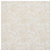 Tissu Motif Rose Vintage beige (Échantillon)