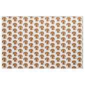 Tissu Motif rouge aux cheveux longs de teckel (Yard)