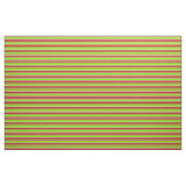 Tissu Motif rouge, chartreuse et rose (Yard)