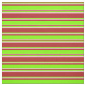 Tissu Motif rouge, chartreuse et rose (Échantillon)
