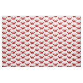 Tissu Motif rouge de crabe de bande dessinée (Fat Quarter)