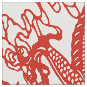 Tissu Motif rouge de dragon (Fermer)