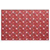 Tissu Motif rouge de Noël (Fat Quarter)