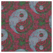 Tissu Motif rouge de Yin Yang (fermé)