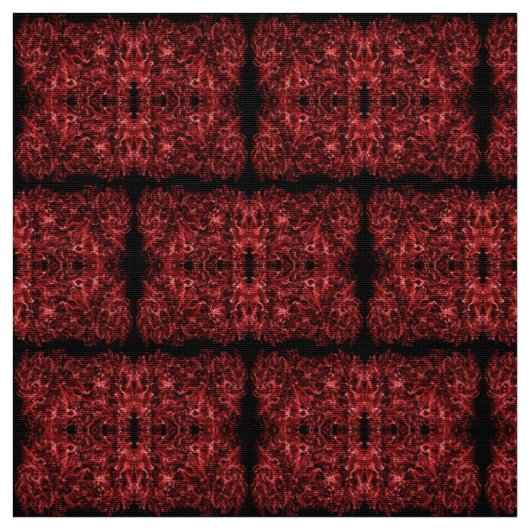 Tissu Motif rouge dynamique abstrait, (Échantillon)