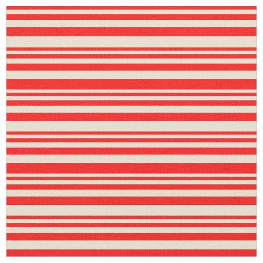 Tissu Motif rouge et beige (Fermer)
