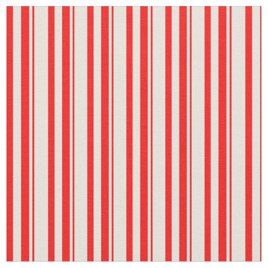 Tissu Motif rouge et beige (Fermer)