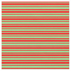 Tissu Motif rouge et vert clair