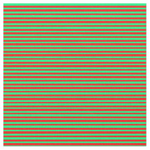 Tissu Motif rouge et vert des rayures