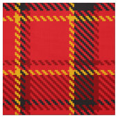 Tissu Motif rouge noir et jaune (Échantillon)