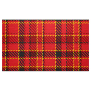 Tissu Motif rouge noir et jaune