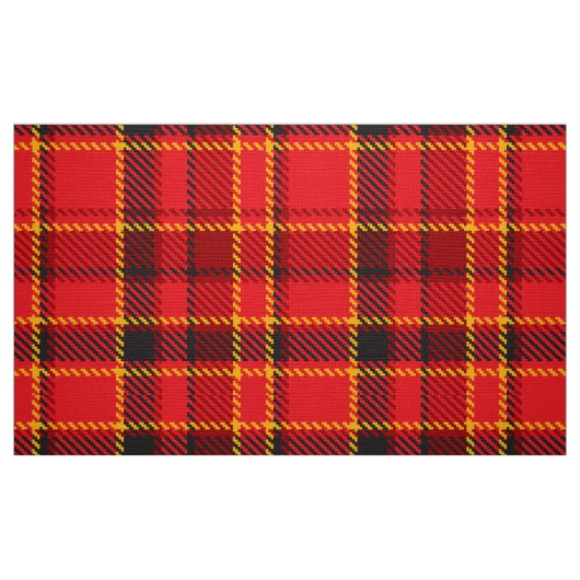 Tissu Motif rouge noir et jaune (Fat Quarter)