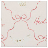 Tissu Motif Ruban Rose Hedwig (Fermer)