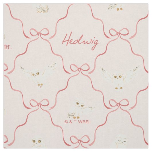 Tissu Motif Ruban Rose Hedwig (Échantillon)
