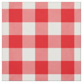 Tissu Motif Rustic Red and White Buffalo Check (Échantillon)