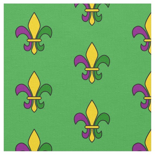 Tissu Motif sans charme avec fleur de lis (Fermer)