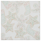 Tissu Motif sans couture de biscuits de Noël (Échantillon)