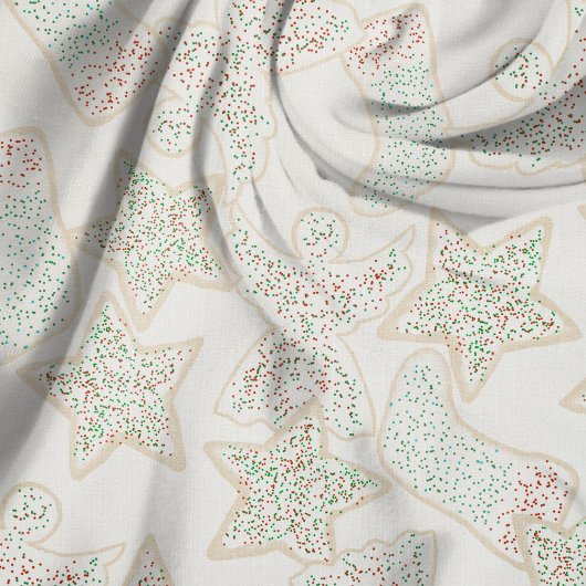 Tissu Motif sans couture de biscuits de Noël