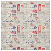 Tissu Motif sans couture orienté de Londres avec des (Échantillon)