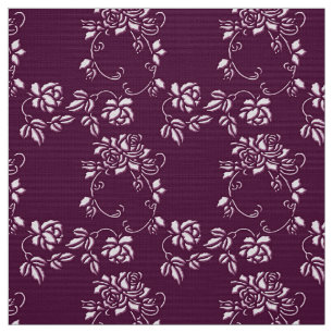Tissu motif sans couture pourpre floral
