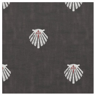Tissu motif Santiago Scallop Shell