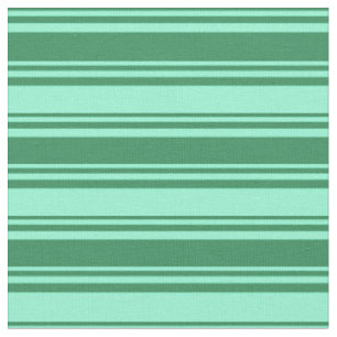 Tissu Motif Sea Green et Aquamarine Lines