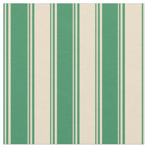 Tissu Motif Sea Green & Tan Stripes