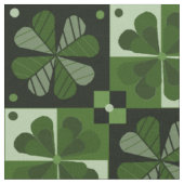 Tissu Motif shamrock Checkerboard (Fermer)