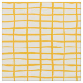 Tissu Motif simple grille jaune (Fermer)