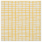 Tissu Motif simple grille jaune (Échantillon)
