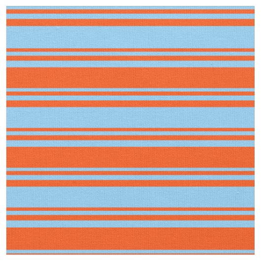 Tissu Motif Sky Blue & Red Lines (Fermer)