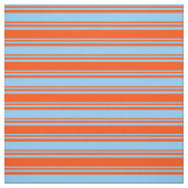 Tissu Motif Sky Blue & Red Lines (Échantillon)