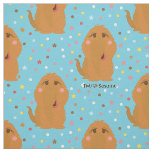 Tissu Motif Snuffleupagus Blue Stars & Dots
