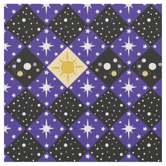 Tissu Motif spatial (Fermer)