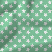 Tissu Motif spatial d'étoiles vert menthe chic