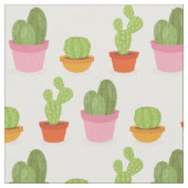 Tissu Motif succulent mignon de trio de cactus (Fermer)