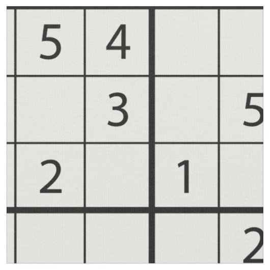 Tissu Motif Sudoku (Fermer)