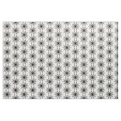 Tissu Motif Sun 02 - Noir (Yard)