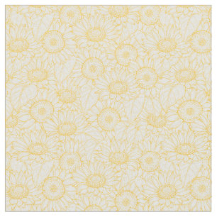 Tissu Motif Sunny Sunflower