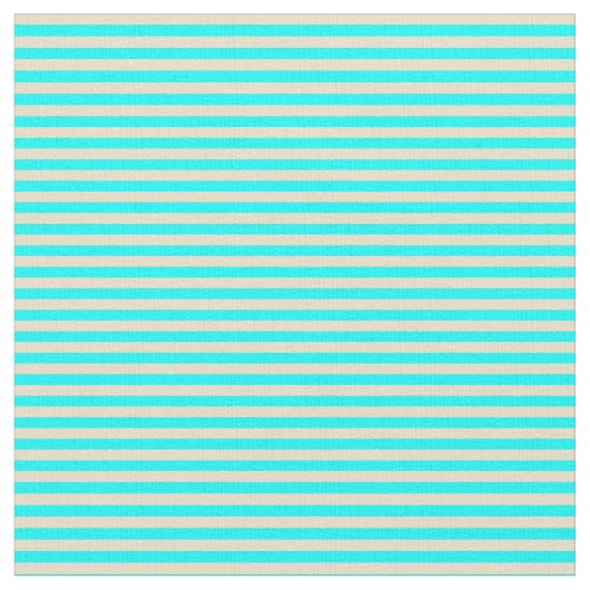 Tissu Motif tan et Aqua Linked/Striped (Fermer)