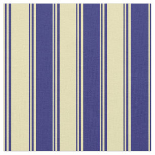 Tissu Motif Tan et Bleu de minuit